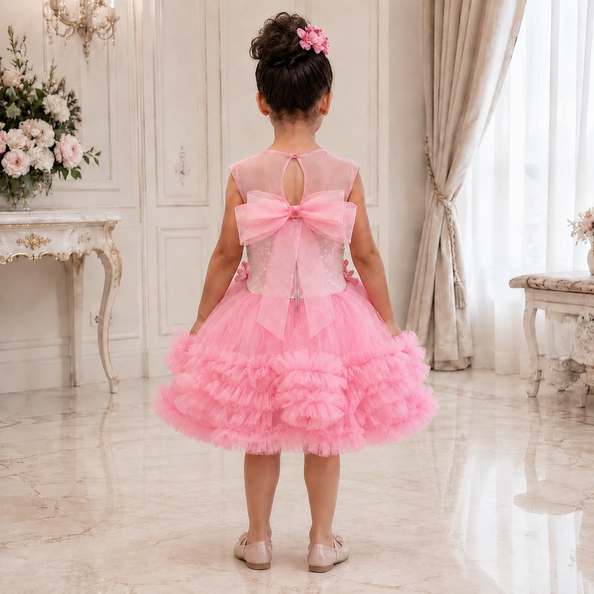 Isabella Pink Dress - Crown Kids