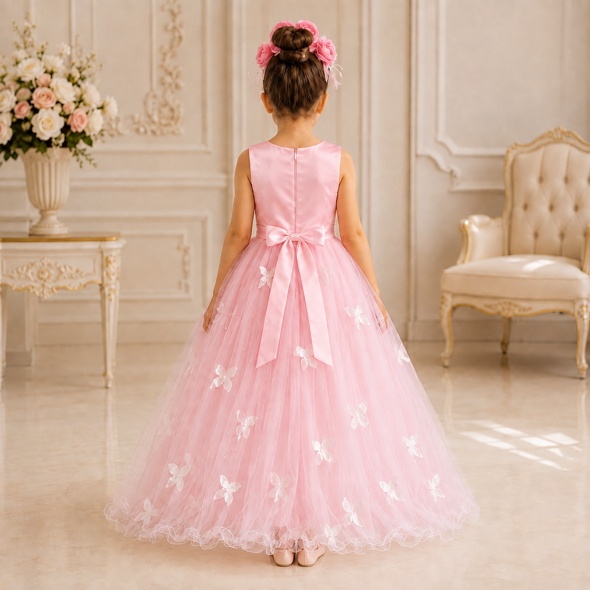 Pink Lilibet Dress - Crown Kids