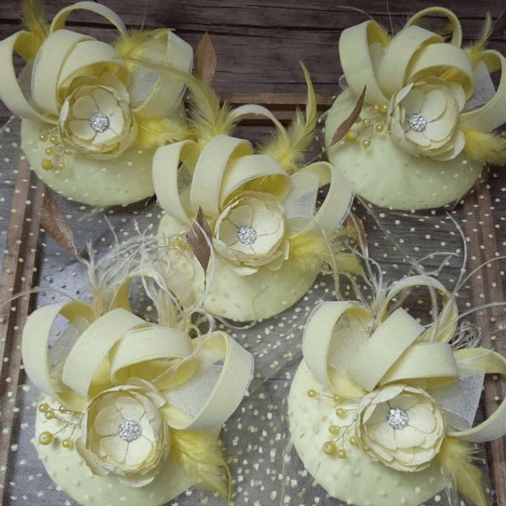 Yellow Fascinator - Crown Kids