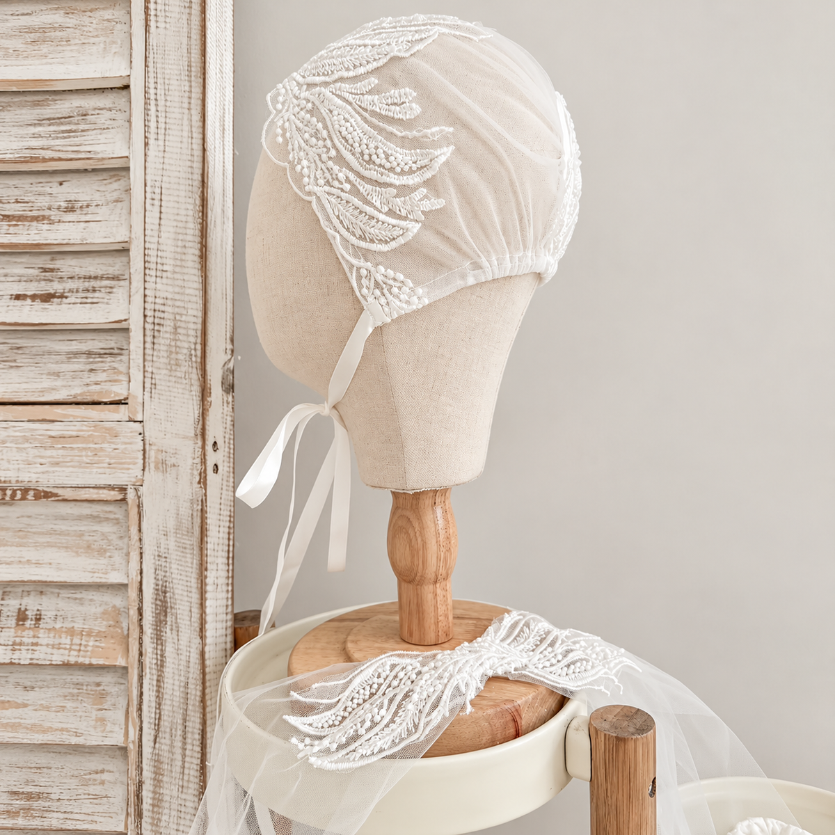 Seraphina Ivory Lace Baptism Gown – Pre-Order