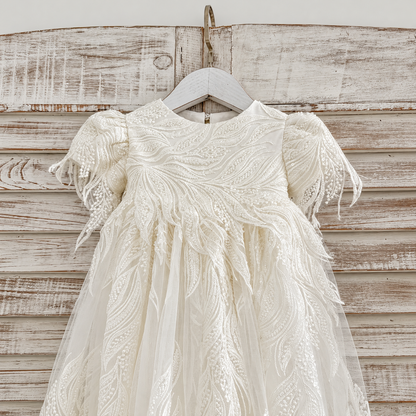 Seraphina Ivory Lace Baptism Gown – Pre-Order