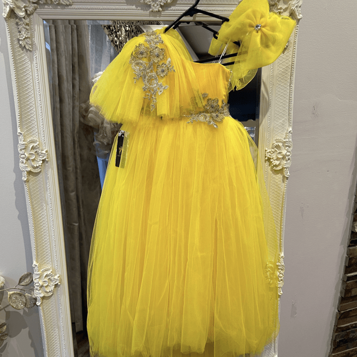 Lila Dress Yellow - Crown Kids