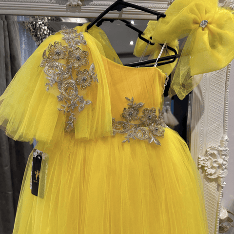 Lila Dress Yellow - Crown Kids