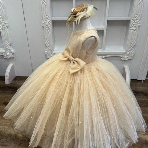 pearly Sandy Gown - Crown Kids