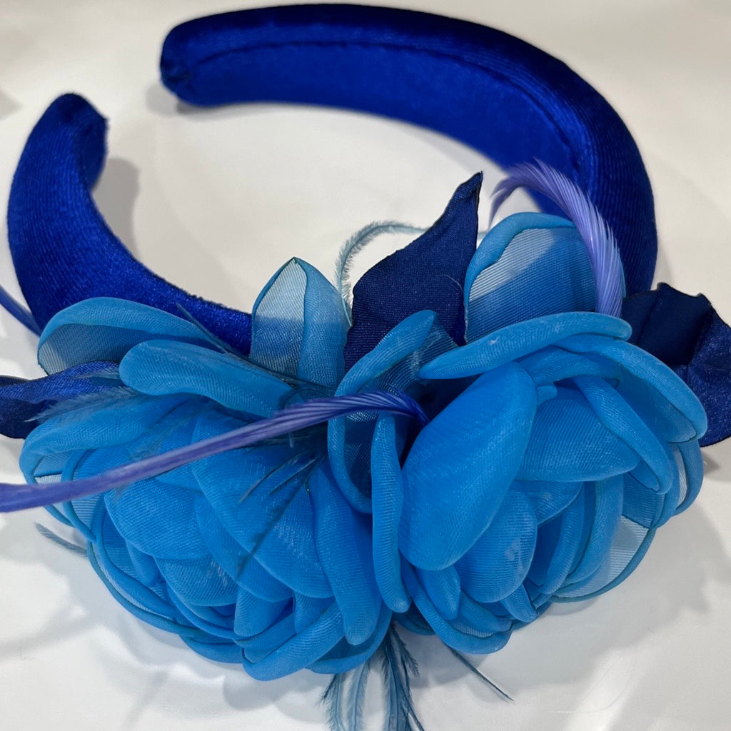 Blue Flower Headband - Crown Kids