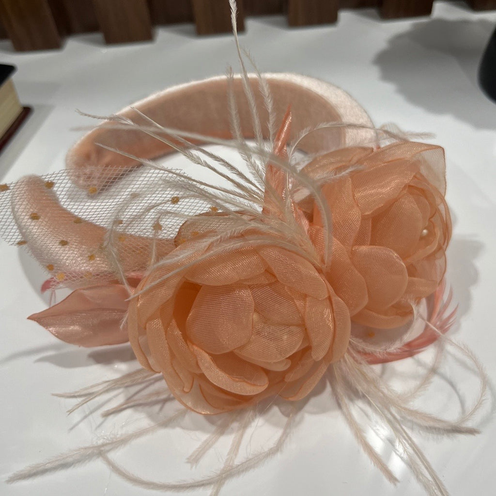 Peach Flower Headband - Crown Kids