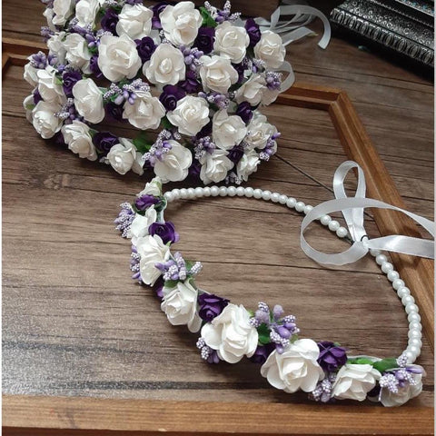 Purple Flowers Headband - Crown Kids