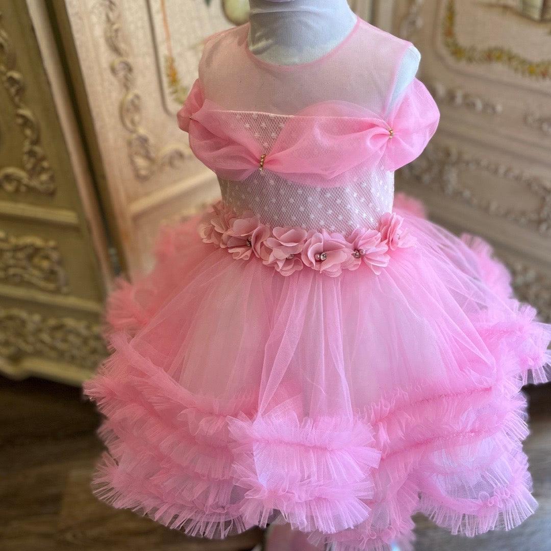 Isabella Pink Dress - Crown Kids