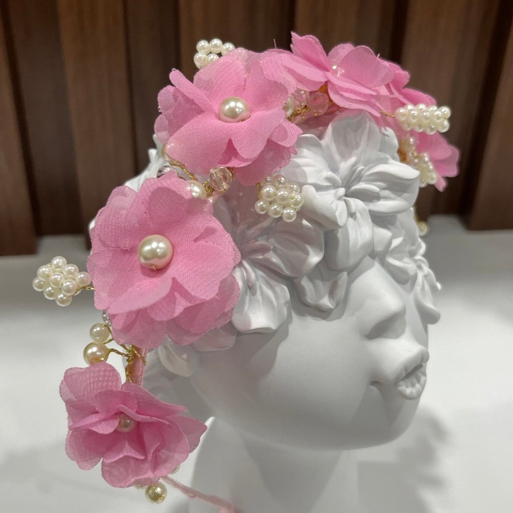 Pink Flower Tiara - Crown Kids