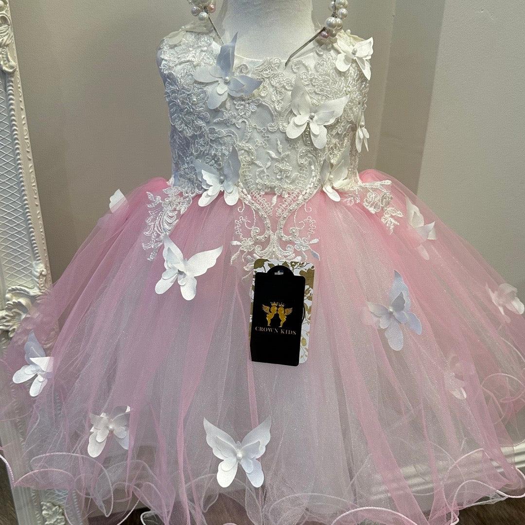 Halen Dress Pink - Crown Kids