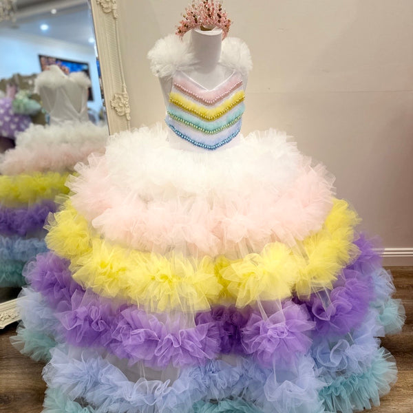 Rainbow Dress - Crown Kids