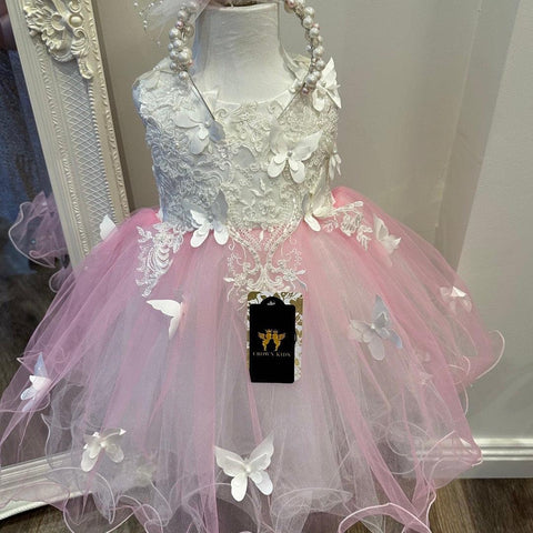 Halen Dress Pink - Crown Kids