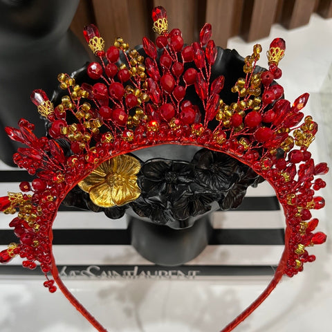 Red Crystal Tiara - Crown Kids